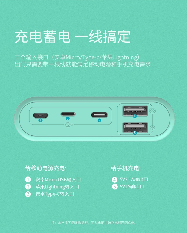 Luoma Shi 10.000 mA sạc kho báu nhỏ cầm tay dễ thương phim hoạt hình cô gái điện thoại di động cung cấp điện hoàn vũ - Ngân hàng điện thoại di động