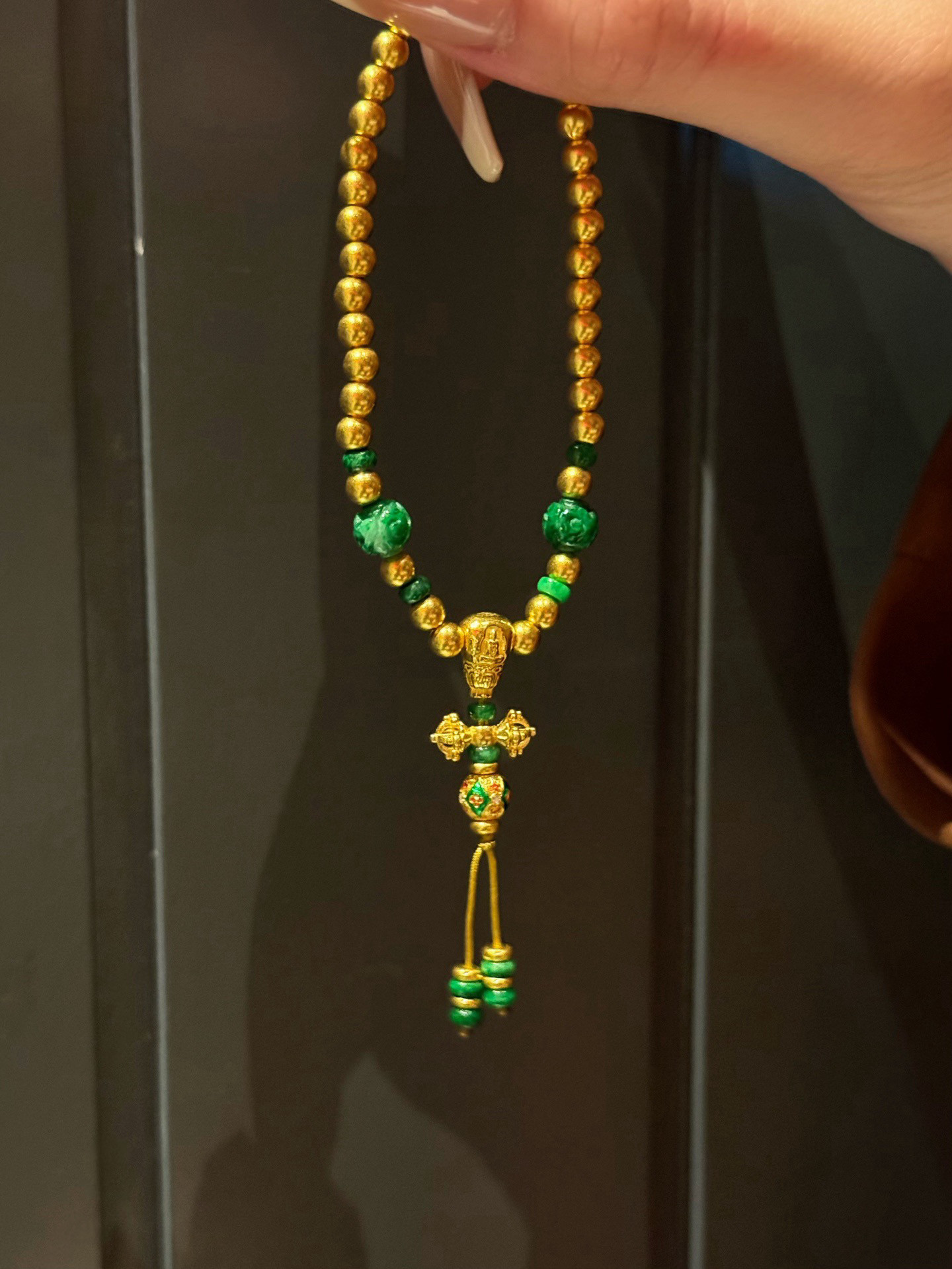 足金999 DIY翡翠手串黄金手链，一字金刚杵元素，轻奢高级新中式美感，你值得拥有！-黄金镶钻手链-淘宝好物网