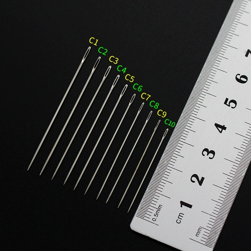 Игла для ручного шитья, игла для бытового шитья c1-c10, игла с большим ушком, игла с большим отверстием, игла для легкой заправки нитей, игла для лоскутного шитья, игла для шитья толстой одежды