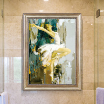 Dancer entrance decorative painting Vertical hanging painting Dance bathroom oil painting European mural American bathroom club hanging painting