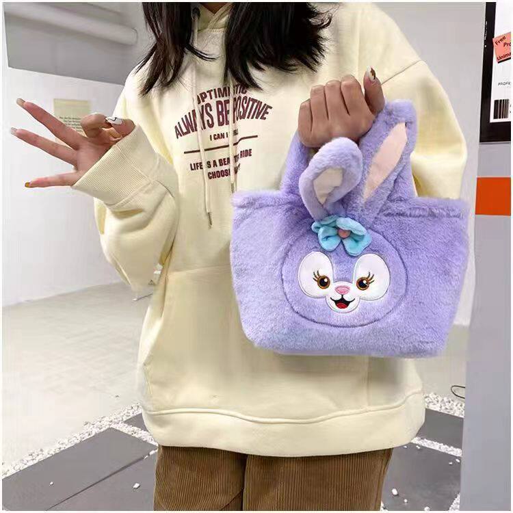 Мультяшный портативный ланч-бокс с бантиком, сумка-органайзер, небольшая сумка                       