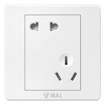 Bull switch panel 86 type button wall household electric light multi-control three-open double-open single control double-control switch one open