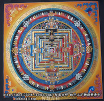 Nepal Thangka huge altar city is very shocking pure handmade mineral raw material gold powder Thangka