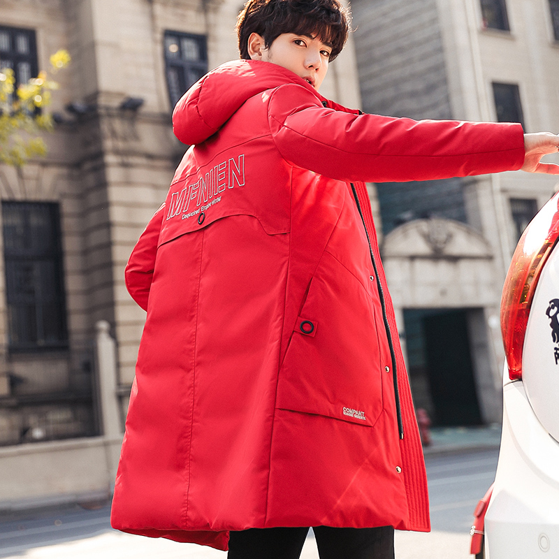 Áo khoác mùa đông 2019 mới của Hàn Quốc phiên bản của xu hướng trung dài bông quần áo mùa đông xuống nhíp bông bông bông đẹp trai