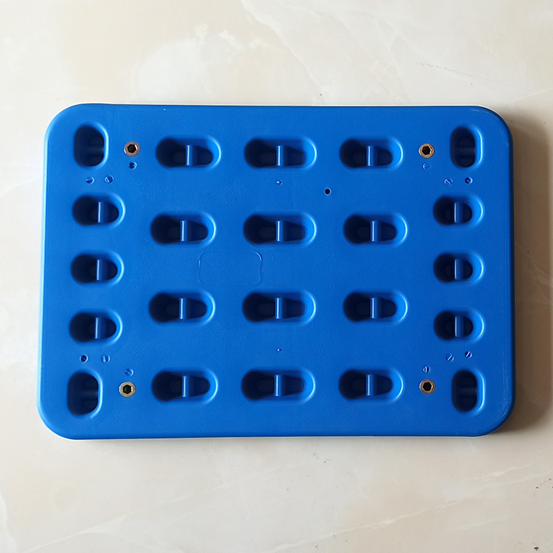 Hollow Blow Molding Bench Face Cafeteria Fast Table Small Square Stool Stool Plastic panel Chair Surface Accessories Replacement Blue