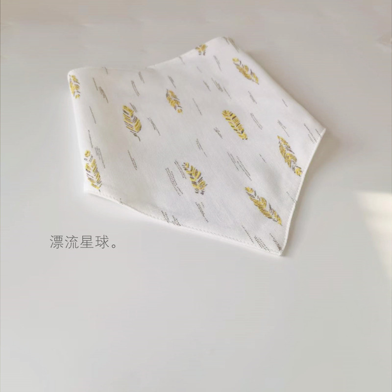 2-layer yarn light and thin newborn A class of pure cotton cartoon cute gauze spat towel summer breathable male baby girl