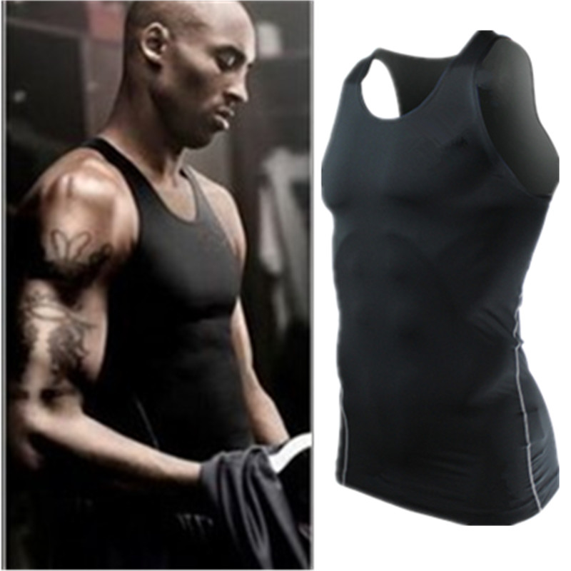 Coby Basketball Vest Running Harness Blouse Blouse Sport Fitness Suit Men Sports Tight Vest Sleeveless