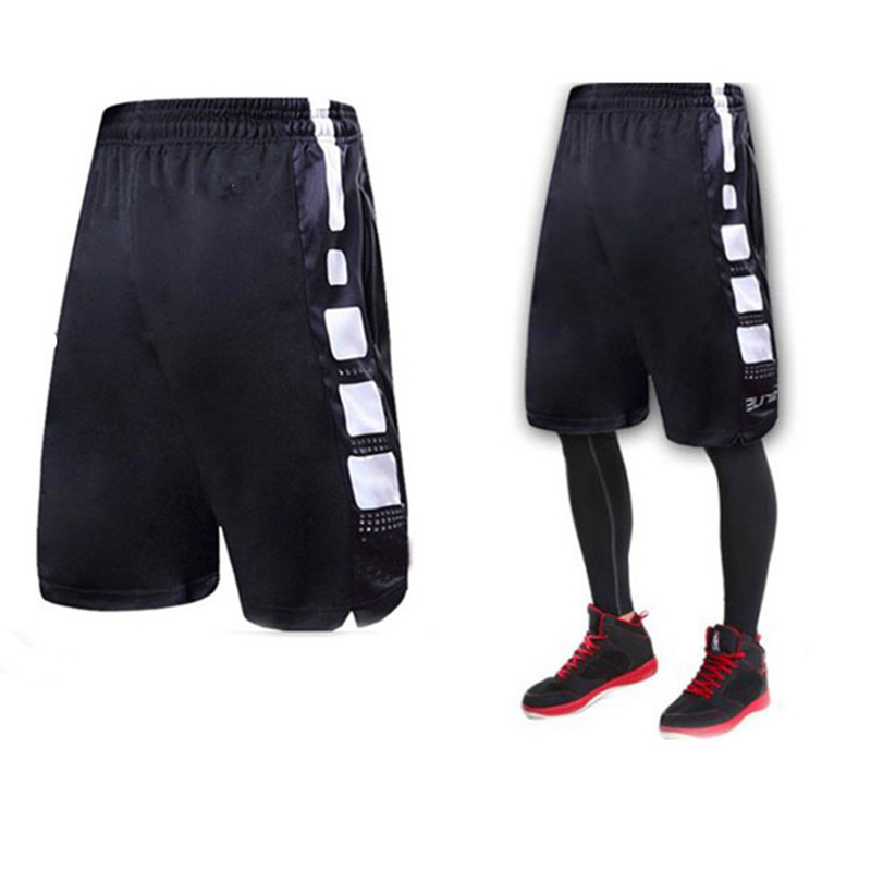 Cosby elite shorts sports loose large size basketball shorts Laced Pocket Running training over knee 50% pants