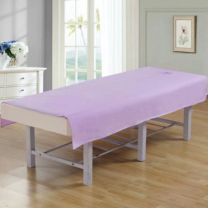 nước lanh vẻ đẹp và không thấm dầu rắn màu rửa sạch bằng vải cotton mát xa cơ thể thẩm mỹ viện vải đặc biệt với lỗ - Khăn trải giường thảm trải giường