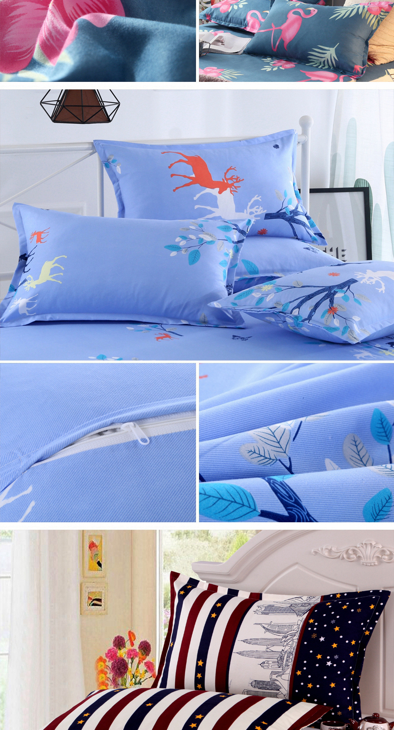 Gối cặp gối đơn cặp đôi đầu gối gối gối gối gối sinh viên - Gối trường hợp gối cho bé