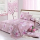 Khăn trải giường đơn mảnh mùa hè ký túc xá sinh viên đơn dày lên giường đơn giường đôi 1,8 m Giường lưới 2,0m ga trai giuong