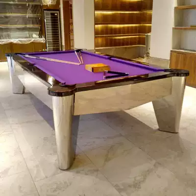 Standard pool table art mirror world home custom-made American nine-ball Black 8 Villa club adult billiard table