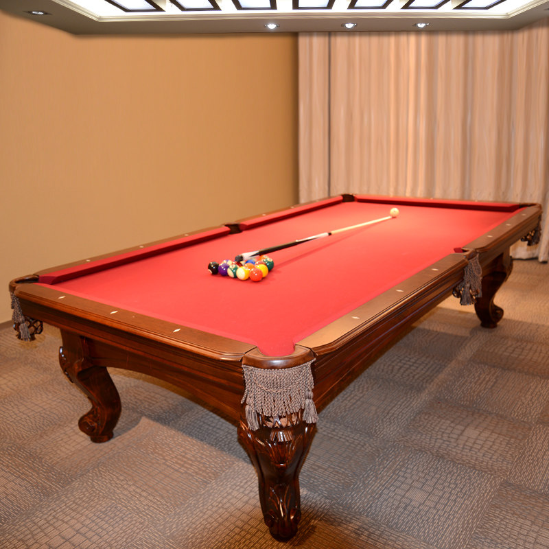 Standard Adults Home Solid Wood Engraving Table Ball Table Eu Style Style Villa Clubhouse American Black 8 Table Tennis Table