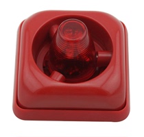 Fire and light alarm fire 12V 24V sound and light siren LED alarm horn