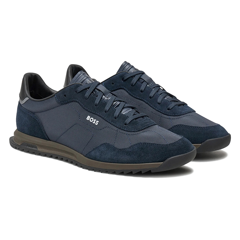 Hugo Boss Men's Shoes Men's Fabric Blend Color-Blocked Lace-Up Casual Sneakers 50517276 Hugo Boss Men's Shoes Men's Fabric Blend Color-Blocked Lace-Up Casual Sneakers 50517276