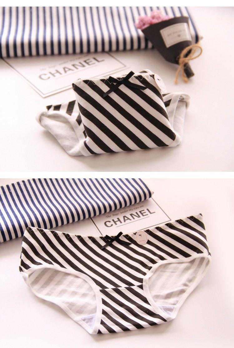 Phổ biến châu Âu và Mỹ Van BLACK đen trắng cotton thấp eo phụ nữ bán buôn đồ lót nữ bán buôn đồ lót nữ tam giác quần sip nam