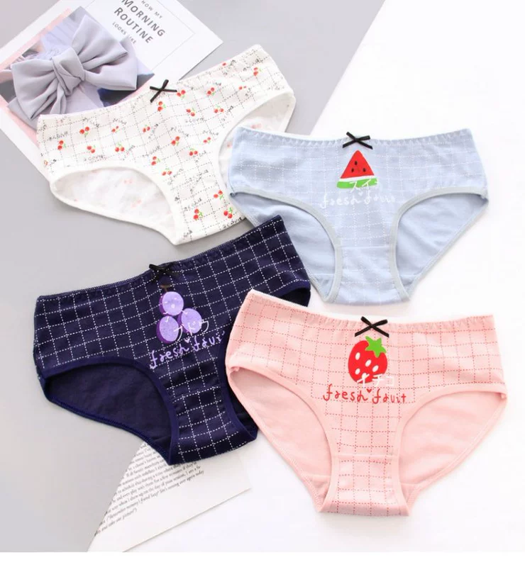 100% cotton underwear Đồ lót của phụ nữ Quần lót cotton giữa eo Quần lót nữ Quần lót nữ bán buôn cotton quần lót nữ thời trang