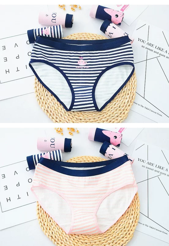 Bán buôn đồ lót phụ nữ cotton eo thấp cô gái tóm tắt sinh viên cô gái gợi cảm dễ thương phim hoạt hình phụ nữ đồ lót