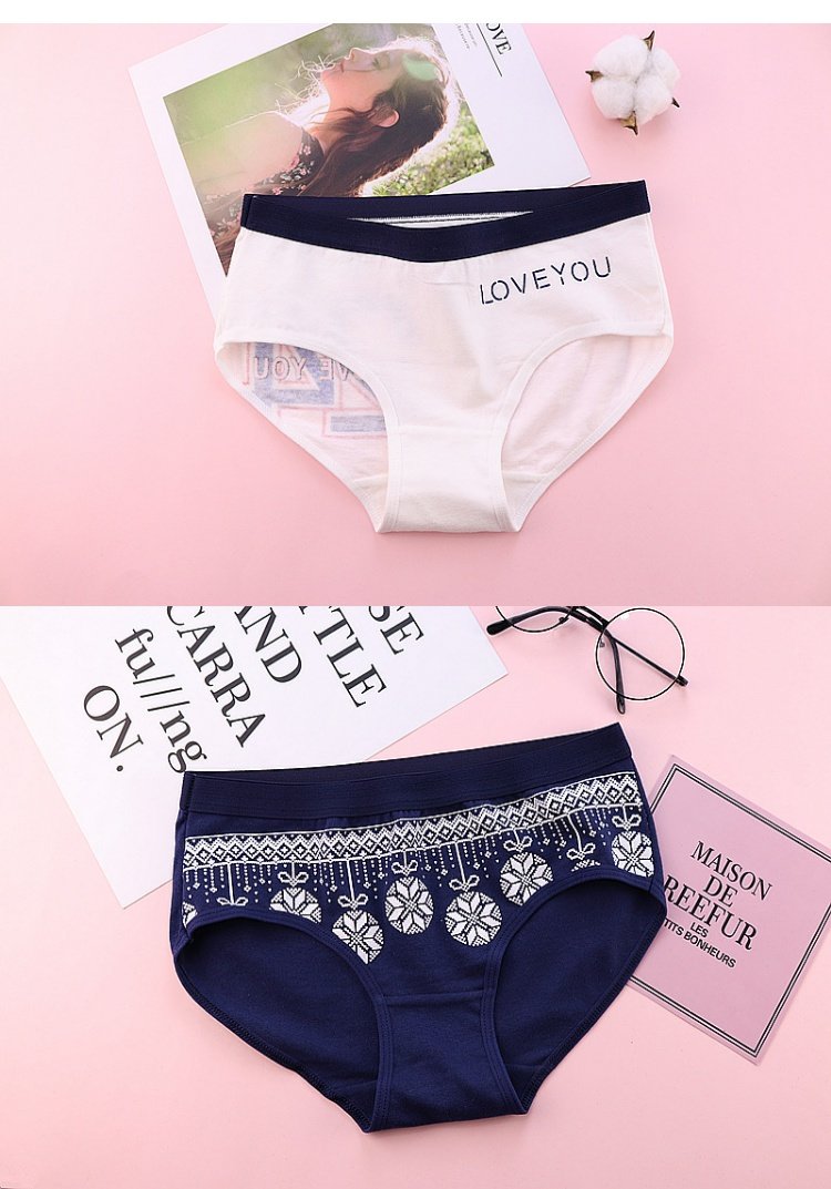 Quần lót nữ cao cấp gợi cảm cotton nữ Quần cotton 100% nữ sinh viên thể thao cotton bán buôn quần chip cotton
