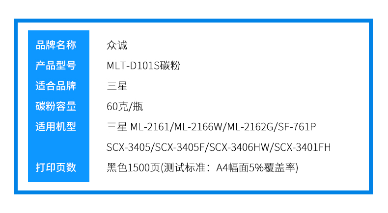 Trung Thành áp dụng mực in Samsung 3401 2165 101s 3405 2161 3400 D11S M2070F M2020 2021 M2022 M2071FH - Hộp mực