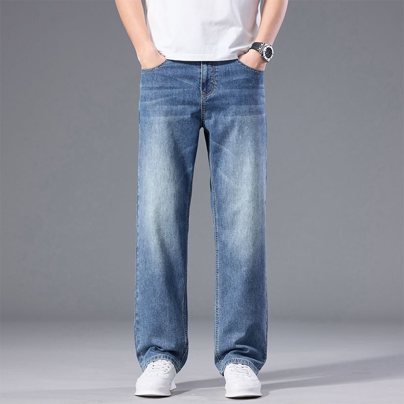 Blue Straight-Leg Stretch Washed Casual Loose-Fitting Xintang Jeans 2026 Spring/Summer New Men's Style
