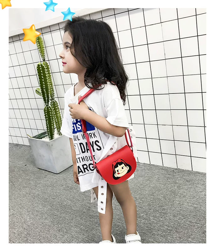 Bé gái mới biết đi túi messenger mới bé hoạt hình thay đổi túi trang trí dễ thương công chúa thời trang in ví tiền xu một bên vai - Túi bé / Ba lô / Hành lý