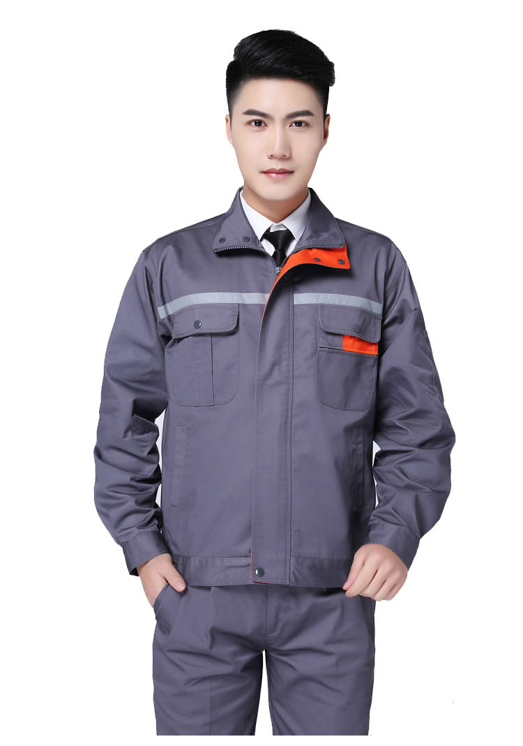 Mei Annu quần yếm mùa thu và mùa đông phù hợp với nam và nữ dải phản quang trên dòng quần áo bảo mật sửa chữa máy móc bảo hiểm lao động xây dựng 4S đồ bộ đẹp