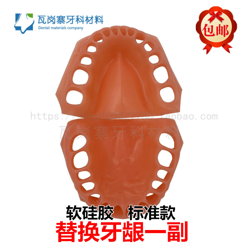 牙科口腔模型 软硅胶 优质替换牙龈一副 学生练习缝合口腔 包邮