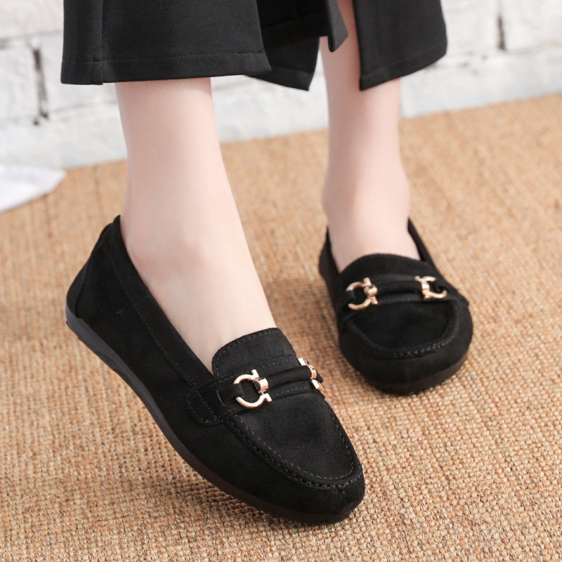 Fashion bean shoes old Beijing shoes lady shoes flat mommy shoes shoes one foot soft sole mommy shoes