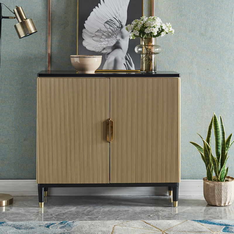 Modern light luxury American solid wood shoe cabinet entry porch cabinet partition decorative cabinet simple dining cabinet living room storage cabinet