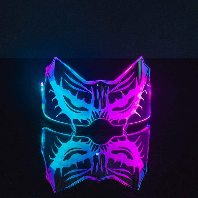 Cross border Seven colorful led nets Red Halloween Shine Glasses Bar Ktv Trampoline Concert Music Festival Party Props