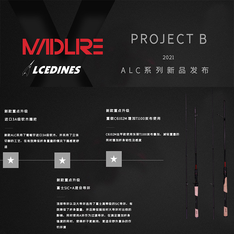 Дорожные суб -полюсный 疯狂路亚变调路亚竿 疯狂路亚alc light路亚竿 mini+路亚竿 黑坑