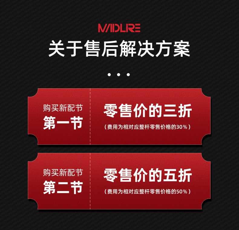 Дорожные суб -полюсный 疯狂路亚变调路亚竿 疯狂路亚alc light路亚竿 mini+路亚竿 黑坑