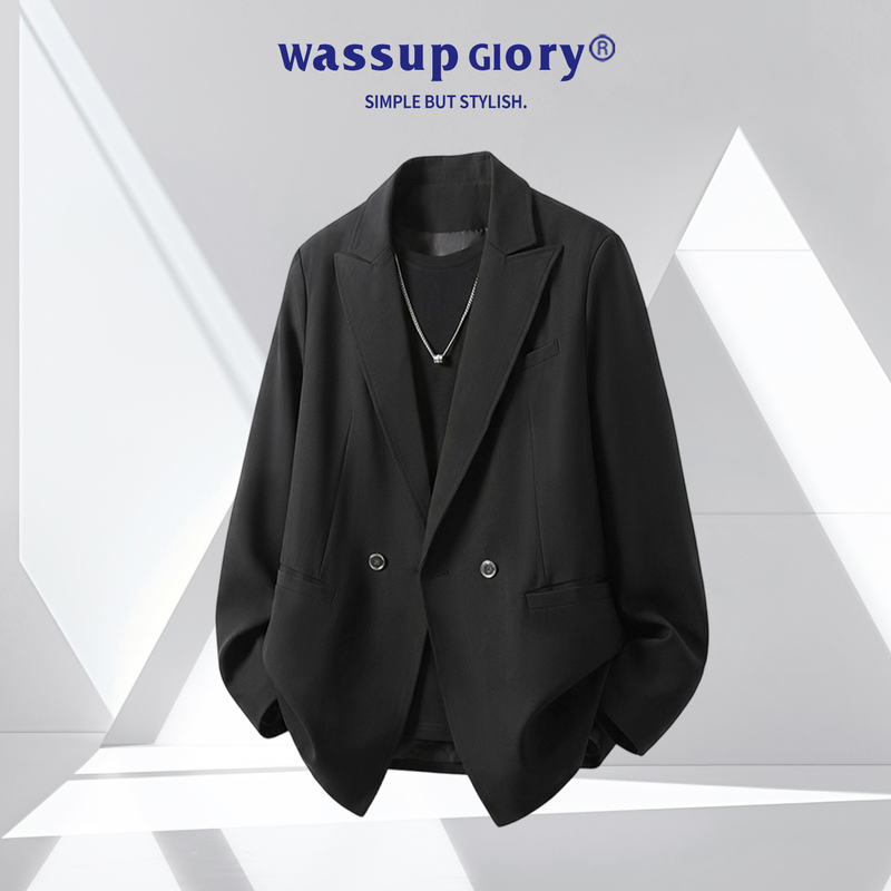 Wassup Glory High-End Casual Suit for Men, Autumn 2026 New Loose Fit Stylish Blazer Jacket