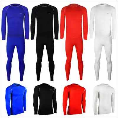 Breathable warm wicking wicking sports underwear plus velvet basketball football tights football suit men