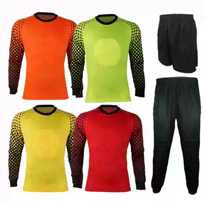 Goalkeeper long sleeve goalkeeper coat elbow guard Dragon Football suit long sleeve football suit goalkeeper suit trousers suit