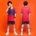 Đồng phục cầu lông trẻ em 2023 bộ quần áo tập bóng bàn ngắn tay bé trai và bé gái tùy chỉnh học sinh tiểu học quần áo thể thao mùa hè Cầu lông