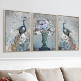 Полный алмаз 2020 Новая алмазная живопись Современный простой Павлин Триптих Гостиная Алмазная вышивка в горошек Кирпич Вышивка крестом