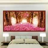 5D Diamond Painting 2021 Новая гостиная полная бриллиантовая вишня золото