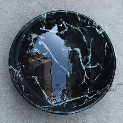 Smoke glass tray hotel trash can lobby vertical ash basin trash can with Basin