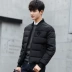 Playboy áo khoác mùa đông nam bóng chày cổ áo cotton ấm áp phiên bản Hàn Quốc của áo khoác mỏng áo khoác trẻ trung áo khoác nam cao cấp Đồng phục bóng chày