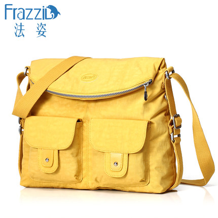 Frazzil\/法姿尼龙布包女 休闲斜挎包女式双肩背