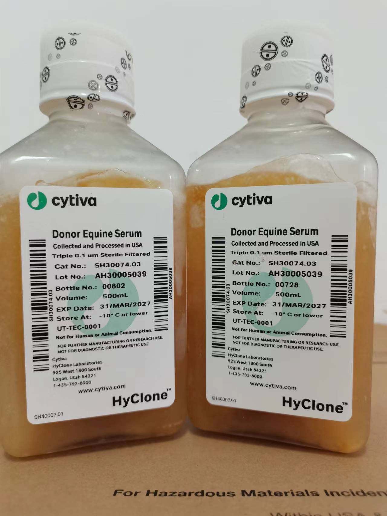 含票HyClone Donor Equine Serum SH30074.03 海克隆马血清 500ML