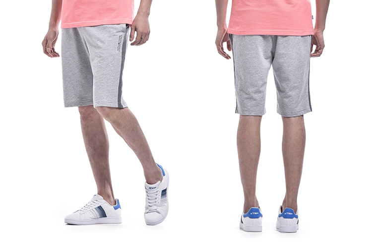 Bước đặc biệt áo thun ngắn tay nam mùa hè nam thoáng khí thấm hút ẩm ve áo cotton áo sơ mi thể thao hàng đầu - Áo polo thể thao