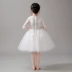 Trang phục trẻ em công chúa váy fluffy hoa cô gái piano trang phục nhỏ chủ nhà sinh nhật buổi tối cô gái ăn mặc váy cưới