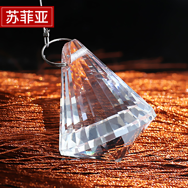 Sufia Brand Crystal Bead Curtain Pendant Diamond Pendant Diamond Cone Pendant