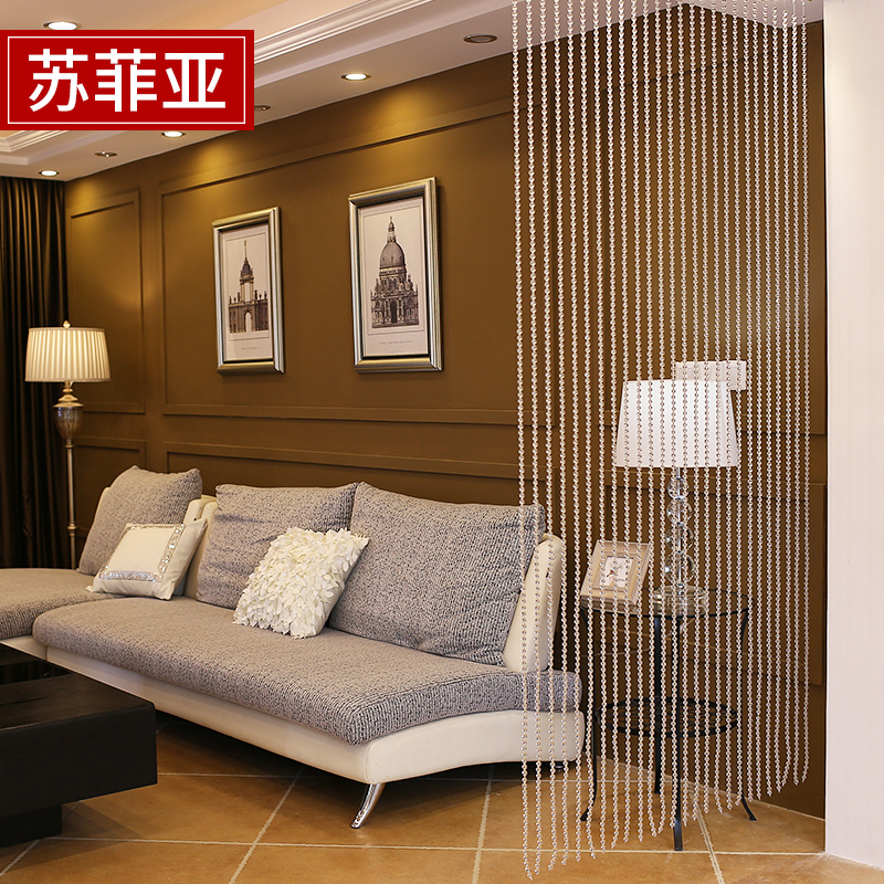 Sophia curtain Crystal bead curtain partition entrance Crystal bead curtain New finished glass hanging curtain Powder room