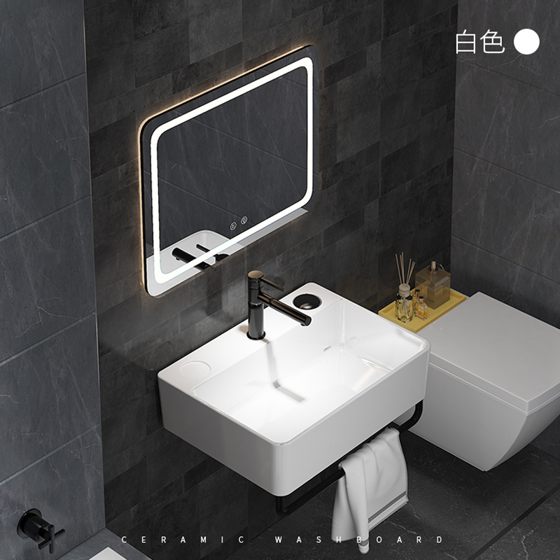 Space Aluminum Laundry Cabinet Balcony Home Wash Basin with washboard Laundry tank Ceramic Laundry Basin Small Space Pool Cabinet