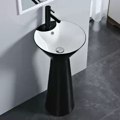 Bathroom washbasin One-piece porcelain basin Column basin Floor-standing outdoor washbasin column garden pool basin