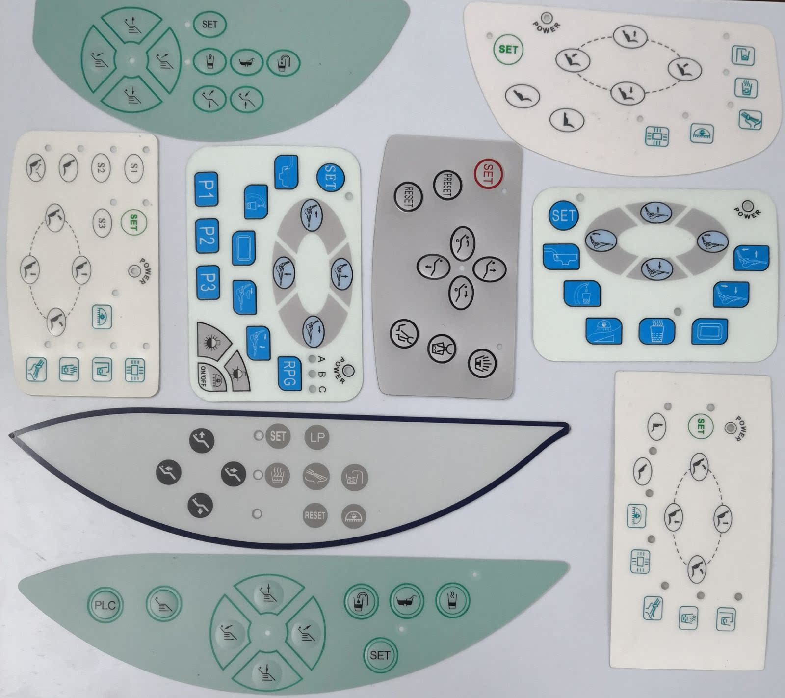 Dental Accessories Tutor Dental Chair Master Switch Press Key Membrane Shengtian 302 Control Panel Sticker PVC adhesive label